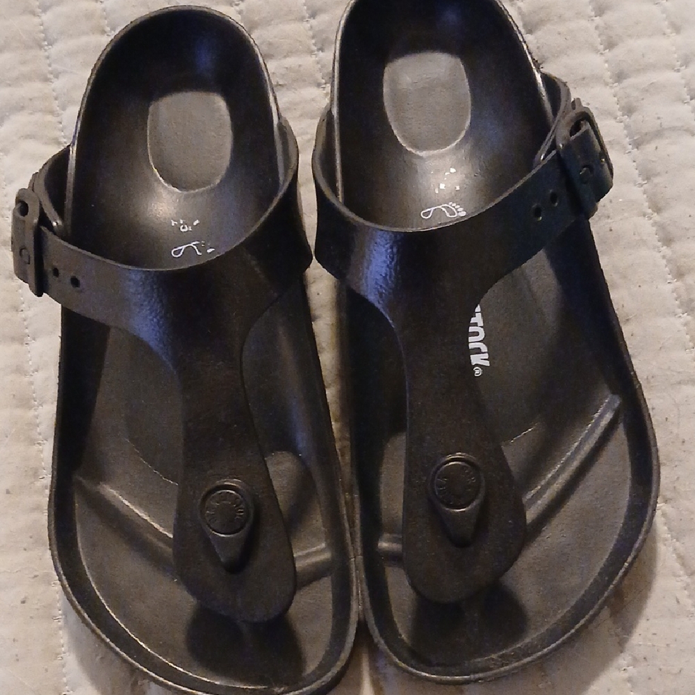 Black Slide Sandals